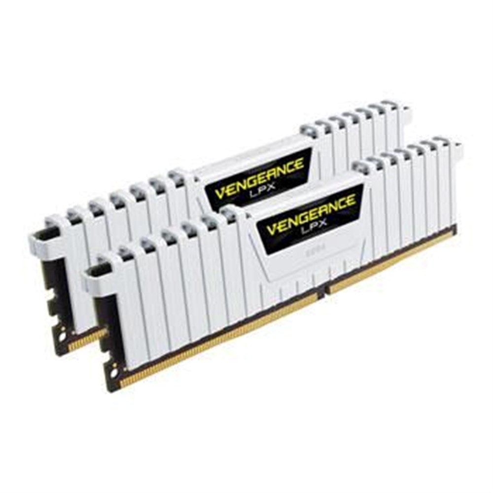 Vengeance LPX 32GB 2 x 16GB DDR4-3200 PC4-25600 CL16 Dual Channel Desktop Memory Kit CMK32GX4M2B3200 - White