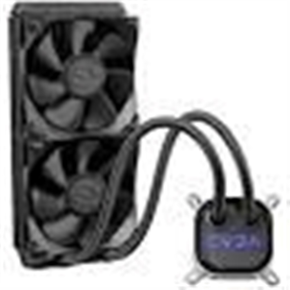 EVGA CLC 240mm All-In-One RGB LED CPU Liquid Cooler, 2x FX12 120mm PWM Fans, Intel, AMD