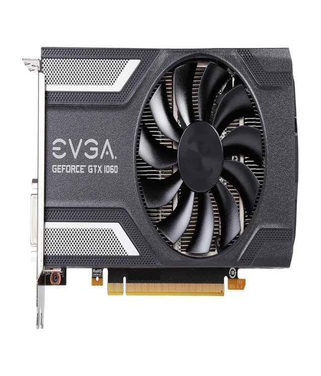 EVGA GeForce GTX 1060 SC GAMING, ACX 2.0 (Single Fan) 6GB, 06G-P4-6163-KR, GDDR5
