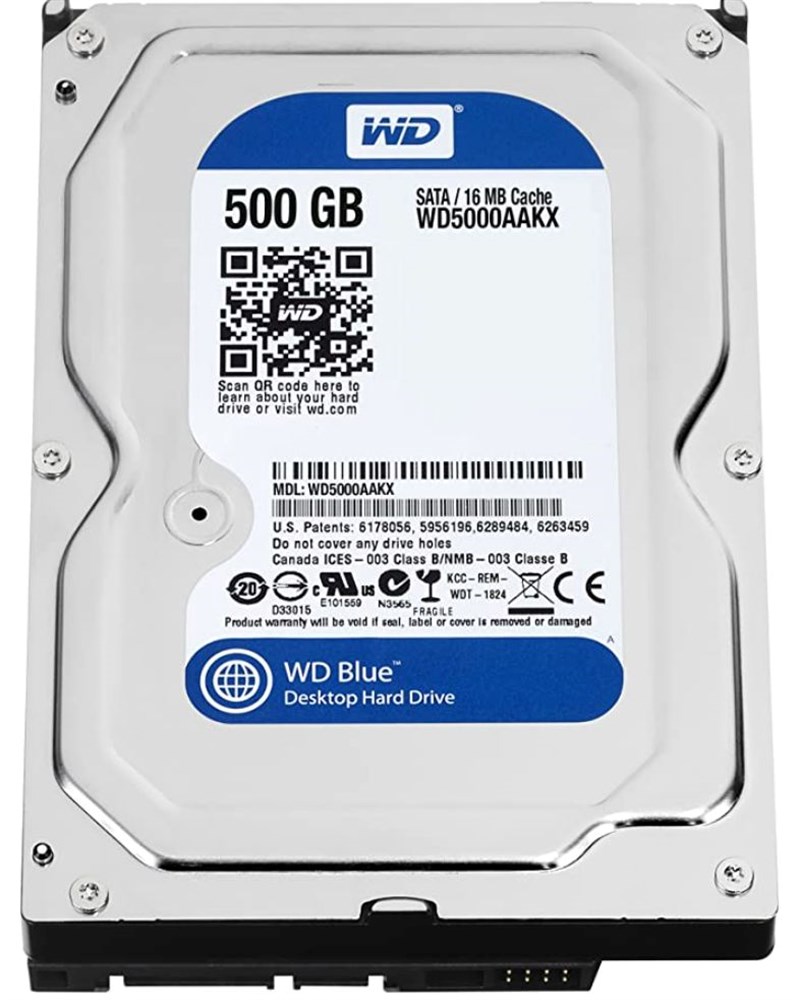  WD Blue 500GB Desktop Hard Disk Drive - 7200 RPM SATA 6 Gb/s