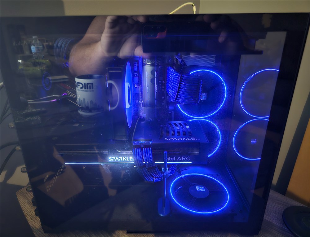 Arc Black & Blue - Micro Center Build