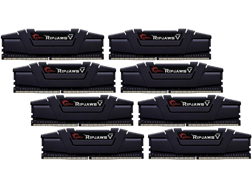 G.SKILL Ripjaws V Series 256GB (8 x 32GB) 288-Pin DDR4 SDRAM DDR4 3200 (PC4 25600) Intel XMP 2.0 Desktop Memory Model F4-3200C14Q2-256GVK