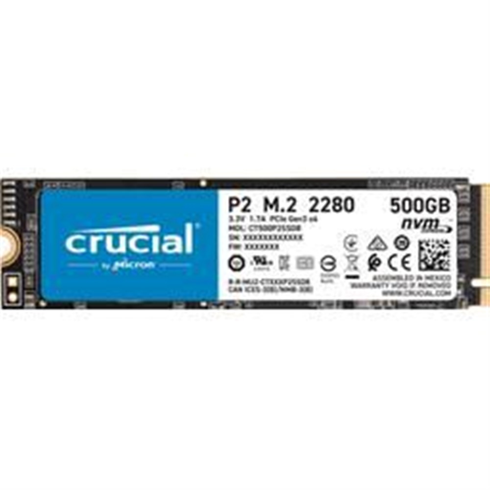  Crucial P2 500 GB M.2-2280 NVME Solid State Drive