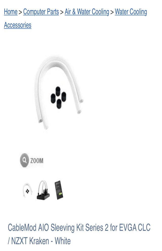  Cablemod white AIO sleeves kit 