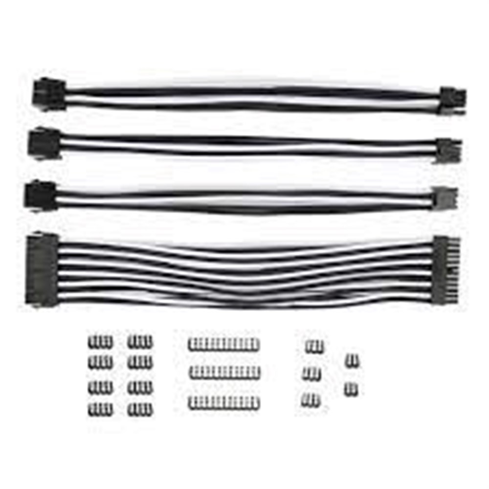 Inland White an black cable extensions
