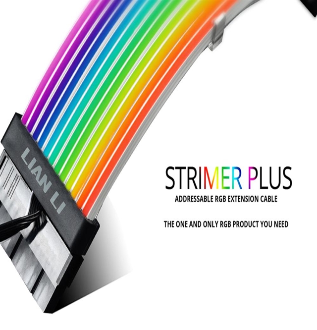  LIAN LI STRIMER PLUS 24 Pins Addressable RGB Power Extension Cable - Strimer 24 Pins