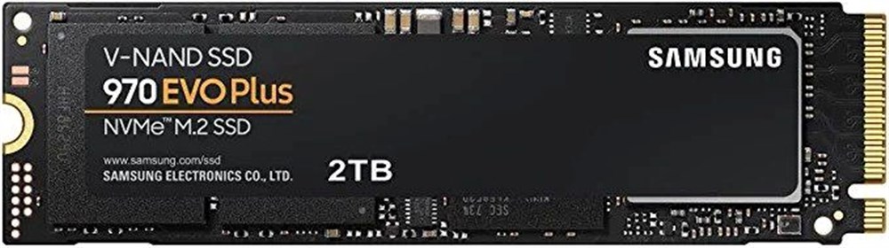SAMSUNG 970 EVO Plus SSD 2TB NVMe M.2 Internal Solid State Drive w/ V-NAND Technology, Storage and Memory Expansion for Gaming, Graphics w/ Heat Control, Max Speed, MZ-V7S2T0B/AM