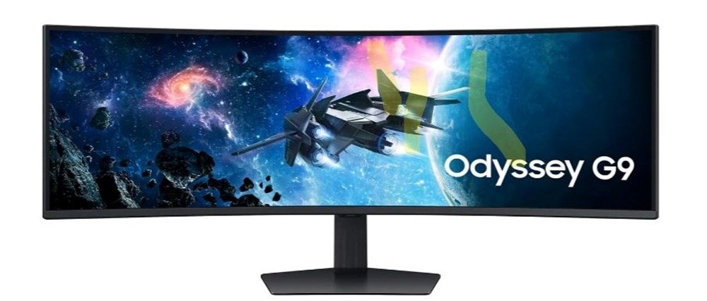 SAMSUNG 49-Inch Odyssey G9 Series DQHD 1000R Curved Gaming Monitor, 1ms(GtG), VESA DisplayHDR 1000, 240Hz, AMD FreeSync Premium Pro, Height Adjustable Stand, LS49CG954ENXZA