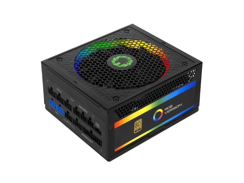  GAMEMAX Power Supply 850W Fully Modular 80+ Gold Certified with Addressable RGB Light Mode, RGB-850