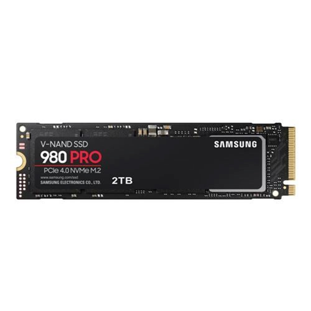  Samsung 980 Pro SSD 2TB M.2 NVMe Interface PCIe Gen 4x4 Internal Solid State Drive with V-NAND 3 bit MLC Technology