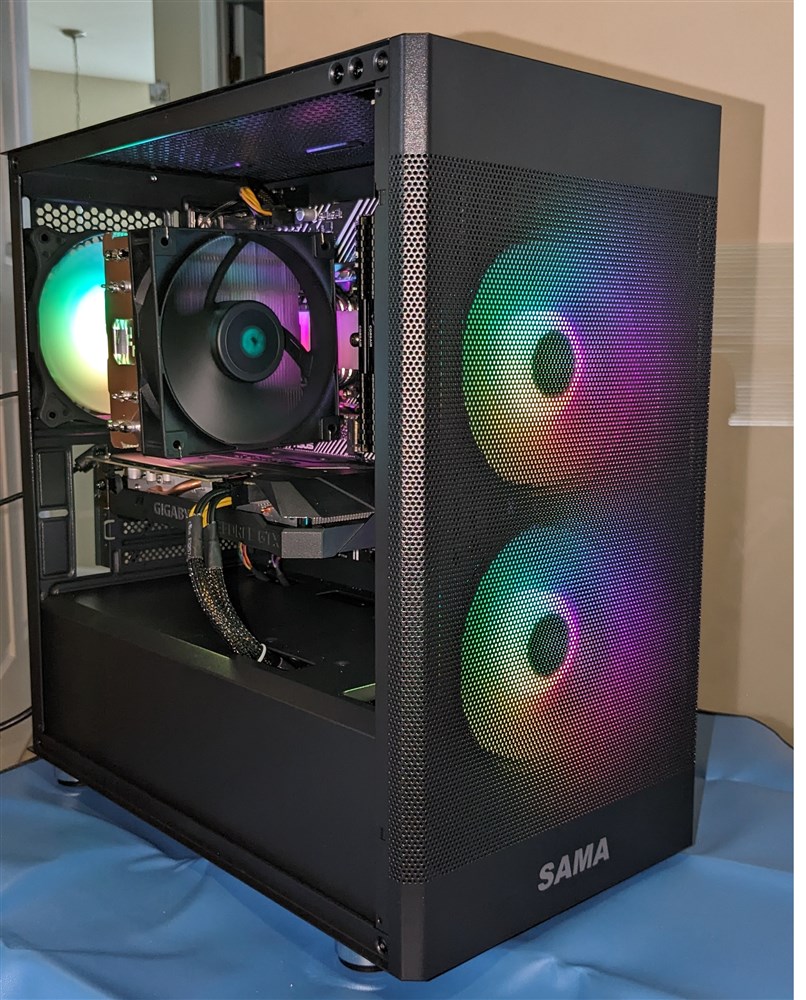 SAMA gaming black RGB build thumbnail