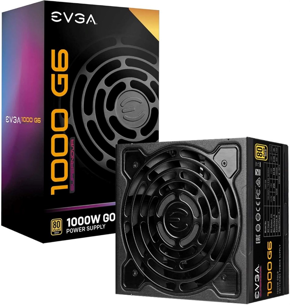 EVGA G6 1000W Gold Rated ATX PSU