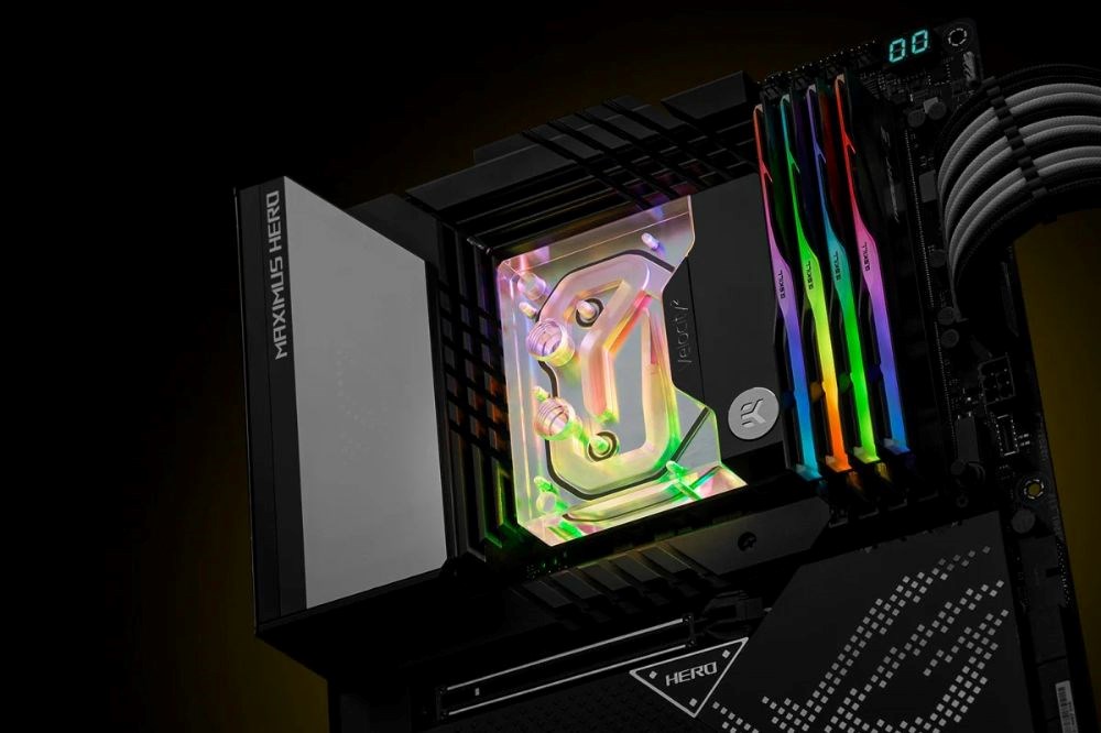 EK-Quantum Velocity² Direct Die D-RGB - 1700 Nickel + Plexi