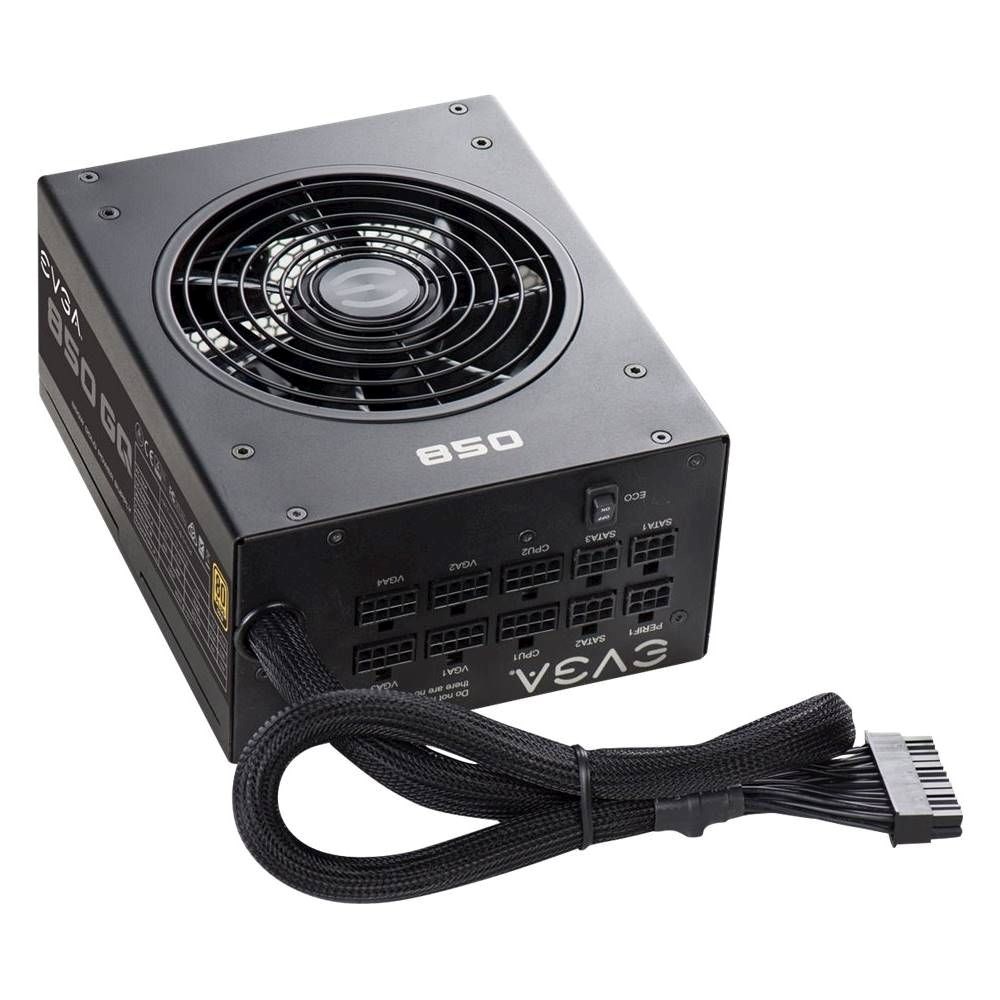 EVGA - GQ Series 850W ATX12V/ EPS12V 80 Plus Gold Modular Power Supply - Black Model:210-GQ-0850-V1