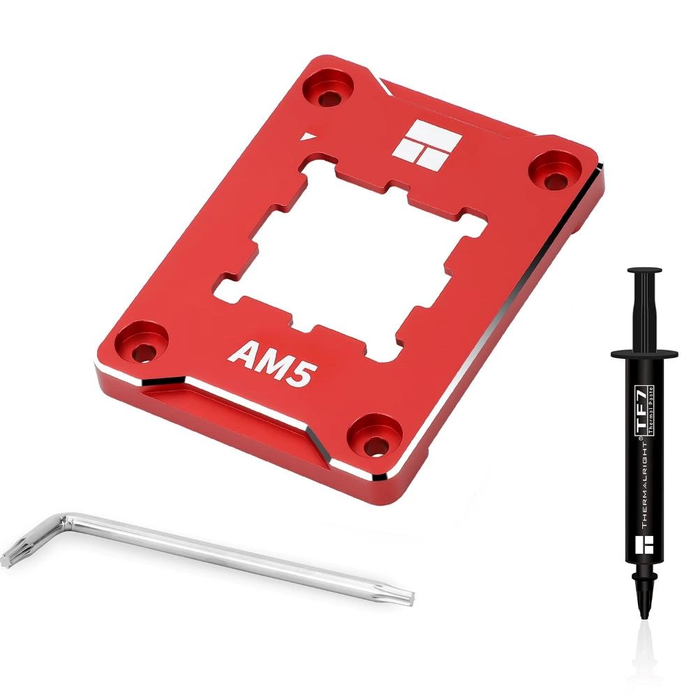  Thermalright ASF-RED AM5 CPU Holder, Corrective Anti-Bending Fixing Frame, AM5 Full-fit Fixed Non-Marking Mounter, AM5 Anti-Bending Contact Frame, CPU Cooler Standard V1