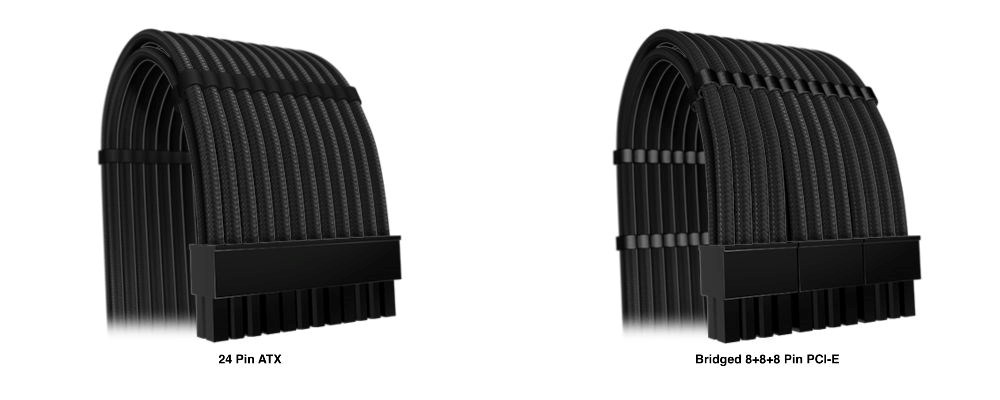 CableMod Custom Cable extensions - PCIE and Motherboard 24pin