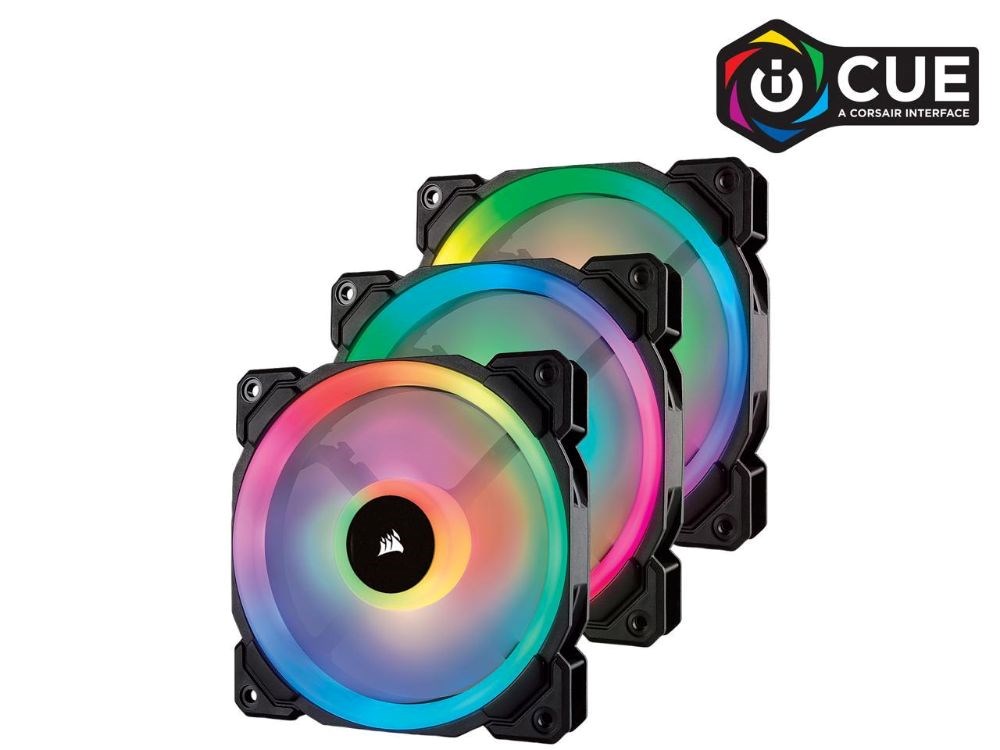  Corsair LL120 RGB Fans (3 Pack)