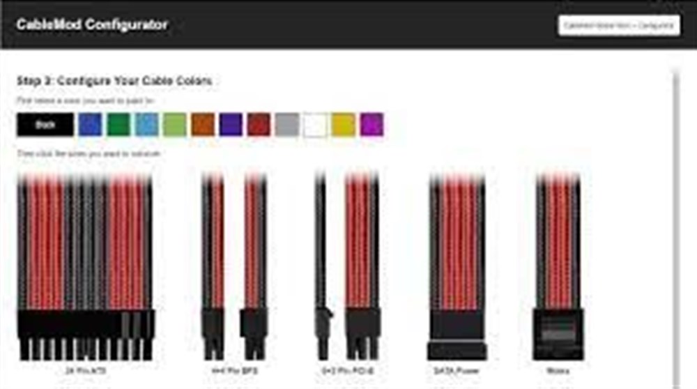 Cablemod Configurator Custom Cable Kit