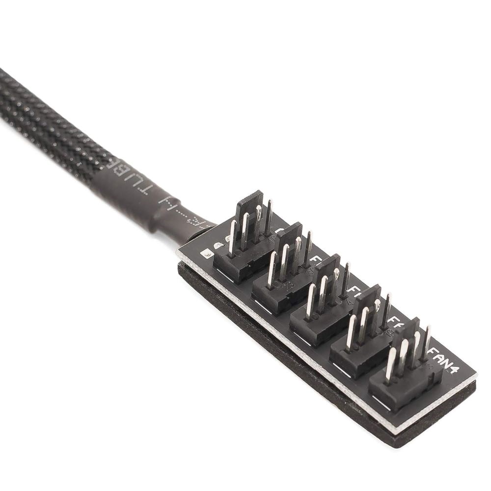  PWM Fan Splitter Extension Cable - 1 to 5 Computer Fan Splitter