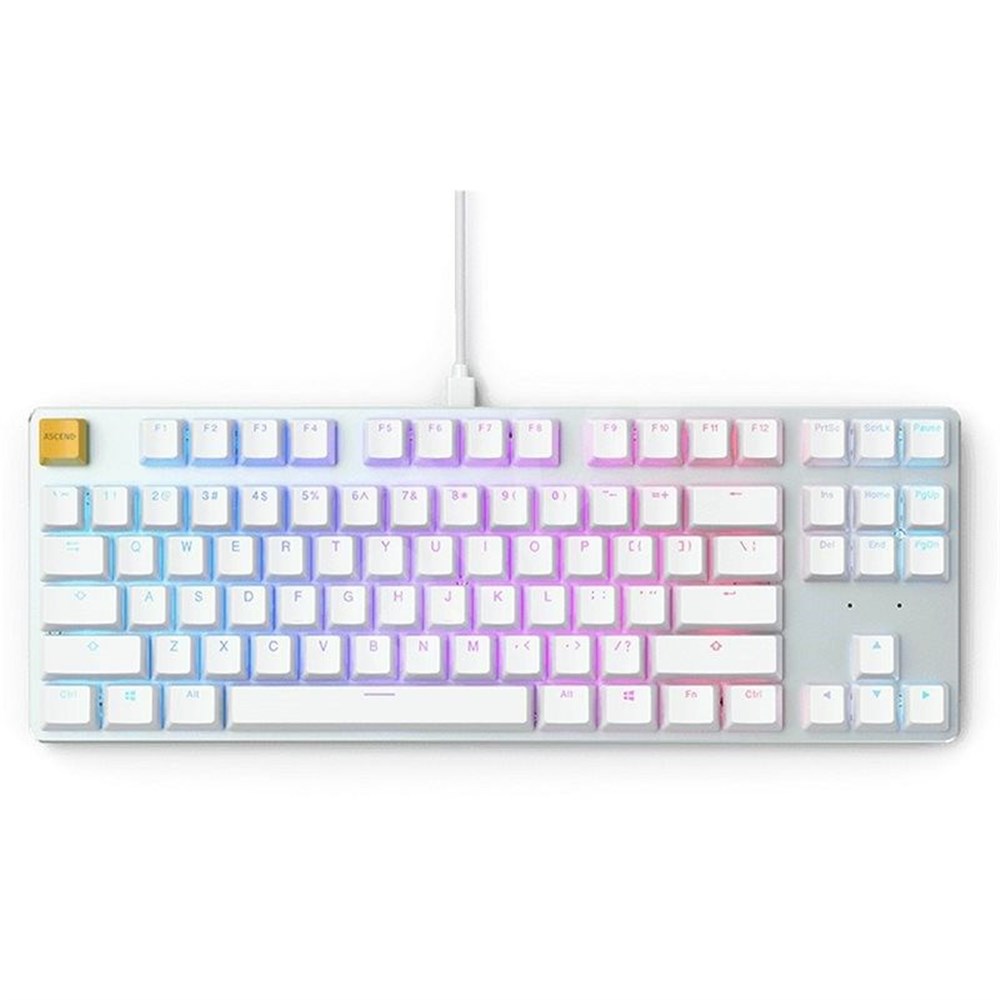  Glorious G​MMK TKL Wh​ite Ice Wired Mechanical Keyboard