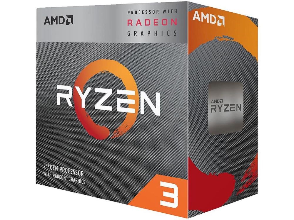  AMD Ryzen 3 2nd Gen with Radeon Graphics - RYZEN 3 3200G Picasso (Zen+) 4-Core 3.6 GHz (4.0 GHz Max Boost) Socket AM4 65W