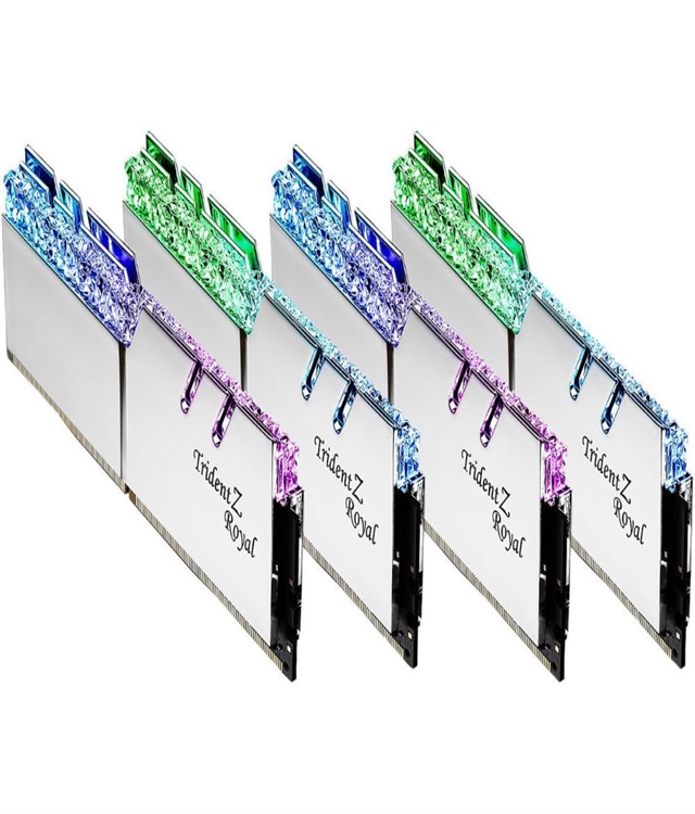  G.SKILL Trident Z Royal Series 32GB (4 x 8GB) 288-Pin RGB DDR4 SDRAM DDR4 3600 (PC4 28800) Desktop Memory Model F4-3600C16Q-32GTRS