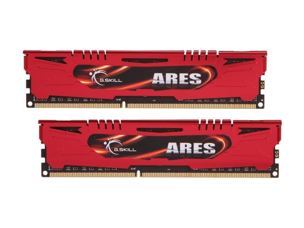  G.SKILL Ares Series 16GB (2 x 8GB) 240-Pin DDR3 SDRAM DDR3 1600 (PC3 12800) Desktop Memory Model F3-1600C9D-16GAR - Red