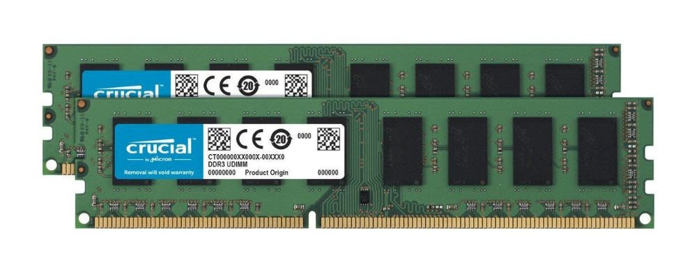 Crucial 16GB Kit (2 x 8GB) 1600MHz DDR3