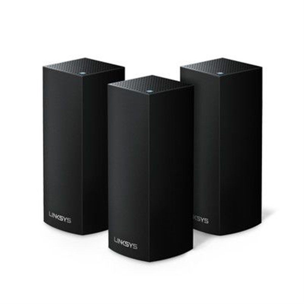 Linksys WHW0303 Velop AC2200 Tri-Band Home Mesh Wi-Fi System for Whole-Home Wi-Fi Mesh Network 3-Pack - Black