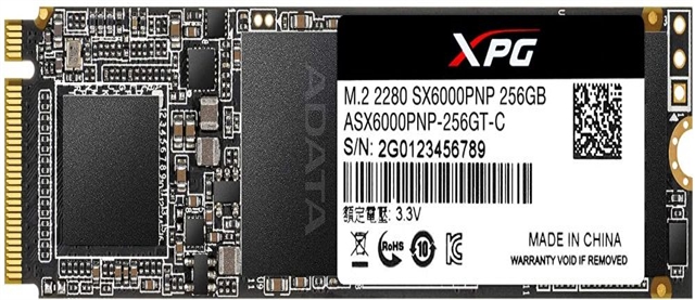  ADATA XPG SX6000 Pro 256GB m.2