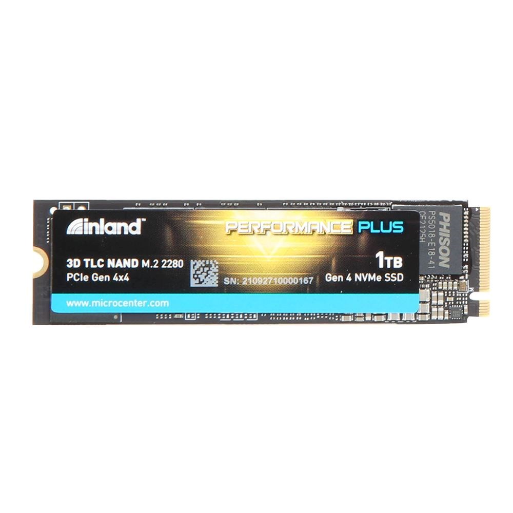Inland Performance Plus 1TB 3D TLC NAND PCIe Gen 4 x4 NVMe M.2 Internal SSD