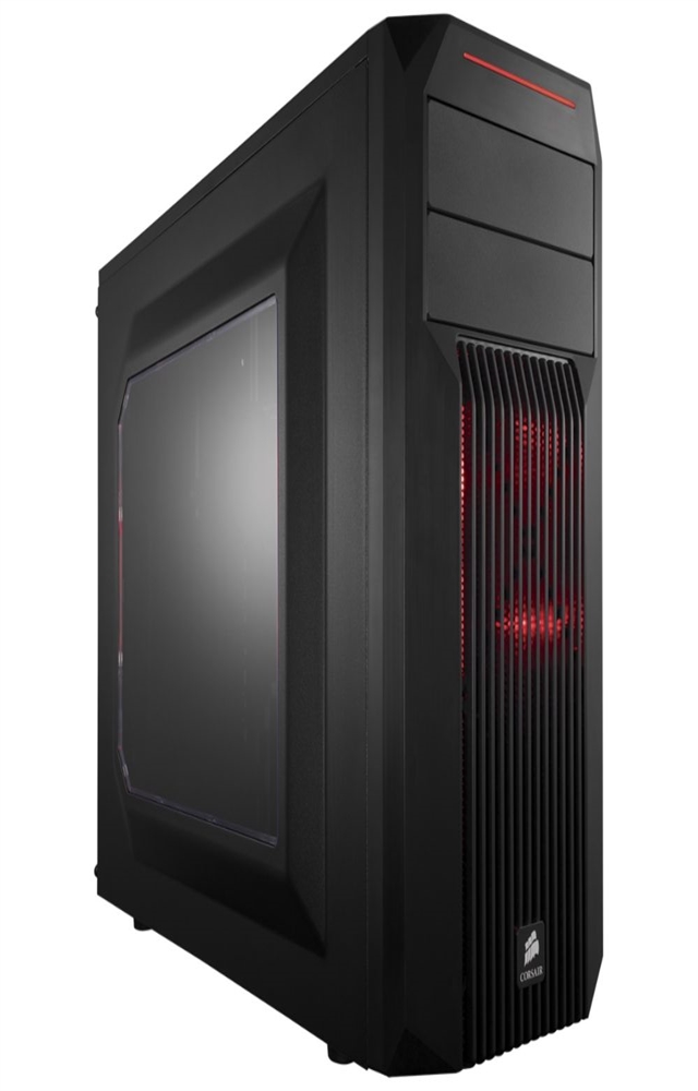  Corsair Carbide SPEC-02 Redshift Special Edition ATX Mid-Tower Computer Case - Black