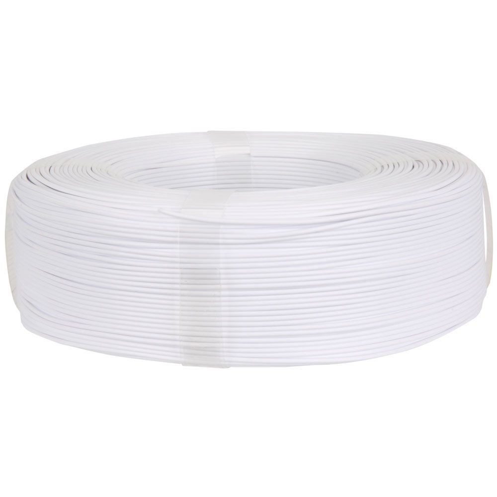 Inland 1.75mm PLA+ 3D Printer Filament 1.0 kg (2.2 lbs.) Spooless - White