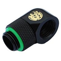 Bitspower G 1/4" 90° Swivel Adapter Fitting - Matte Black