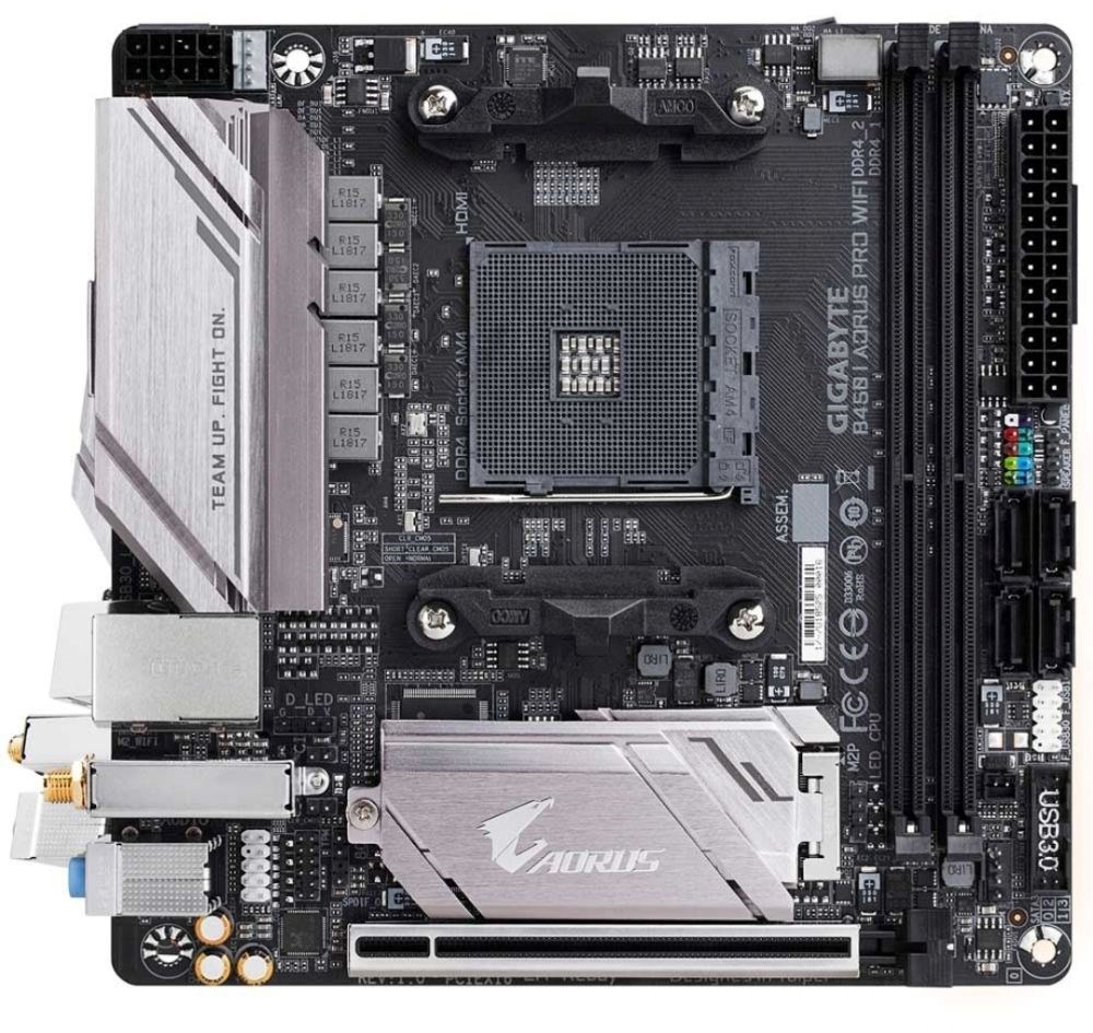  Gigabyte B450I Aorus Pro Wifi AMD AM4 Mini-ITX Motherboard