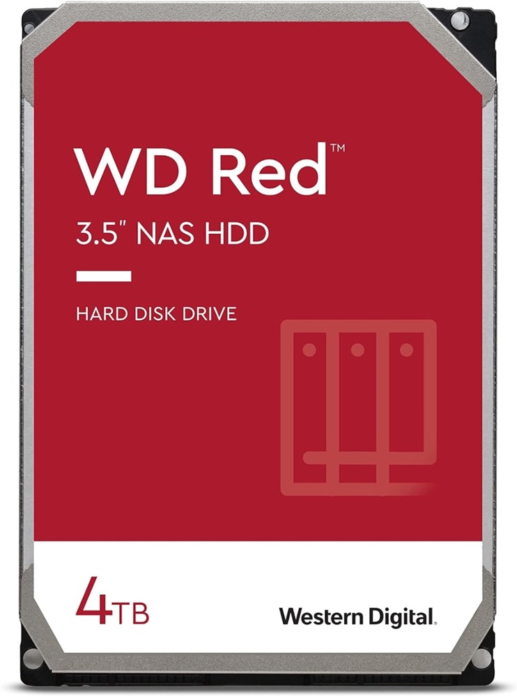  Western Digital 4TB WD Red NAS Internal Hard Drive HDD - 5400 RPM, SATA 6 Gb/s, SMR, 256MB Cache, 3.5"