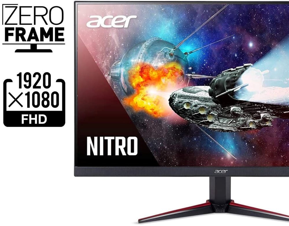  Acer Nitro VG240Y Pbiip 23.8 Inches Full HD (1920 x 1080) IPS Gaming Monitor with AMD Radeon FreeSync Technology