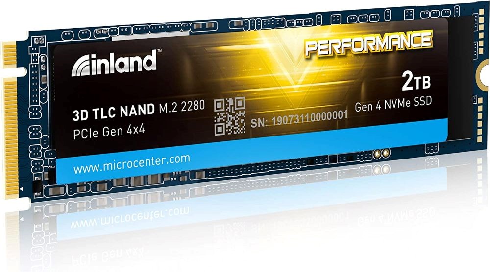 INLAND Performance SSD 2TB PCIe 4.0 M.2 Internal Solid-State Drive with DRAM Up to 5,000 MB/s, 3,600 TBW