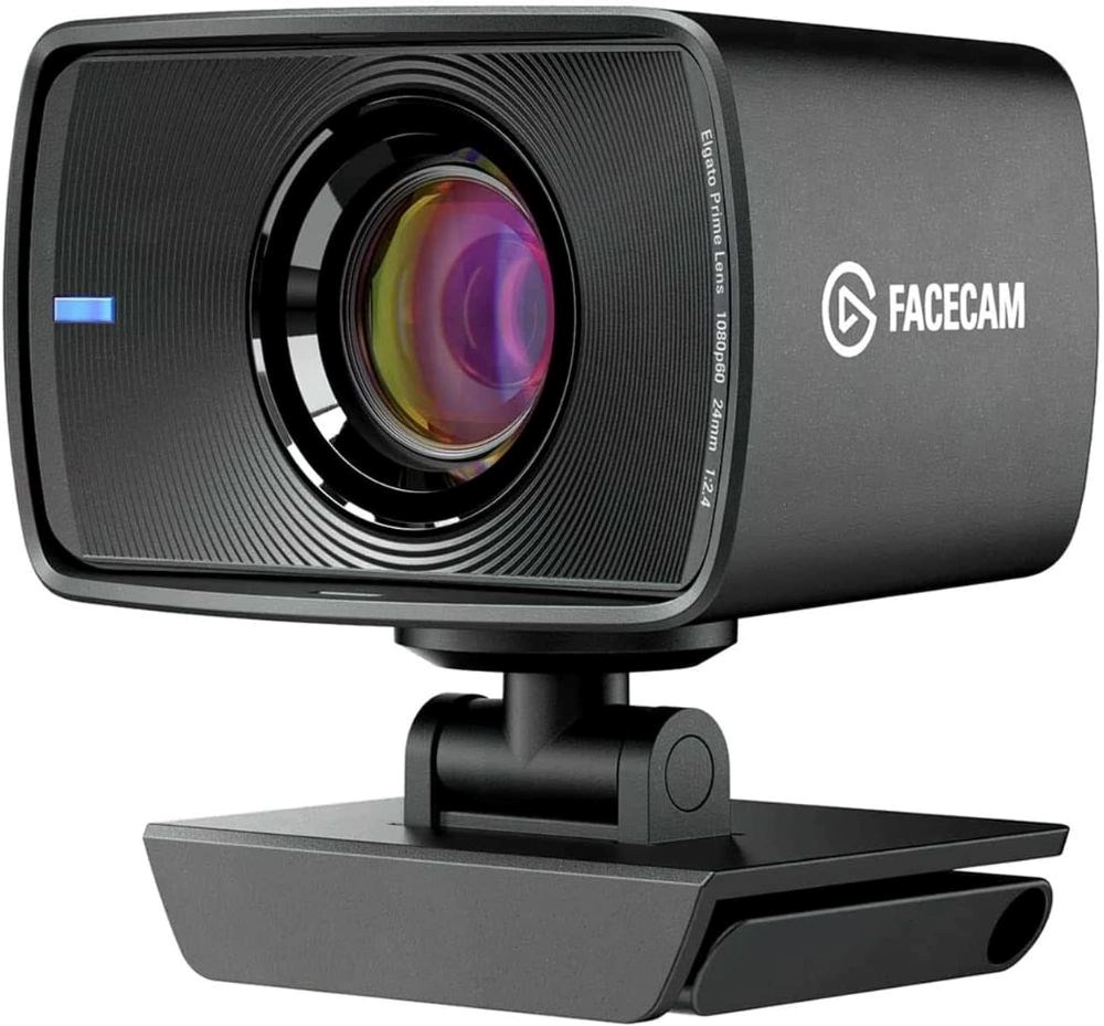 Elgato - Facecam Full HD 1080 Webcam for Video Conferencing, Gaming, and Streaming - Black