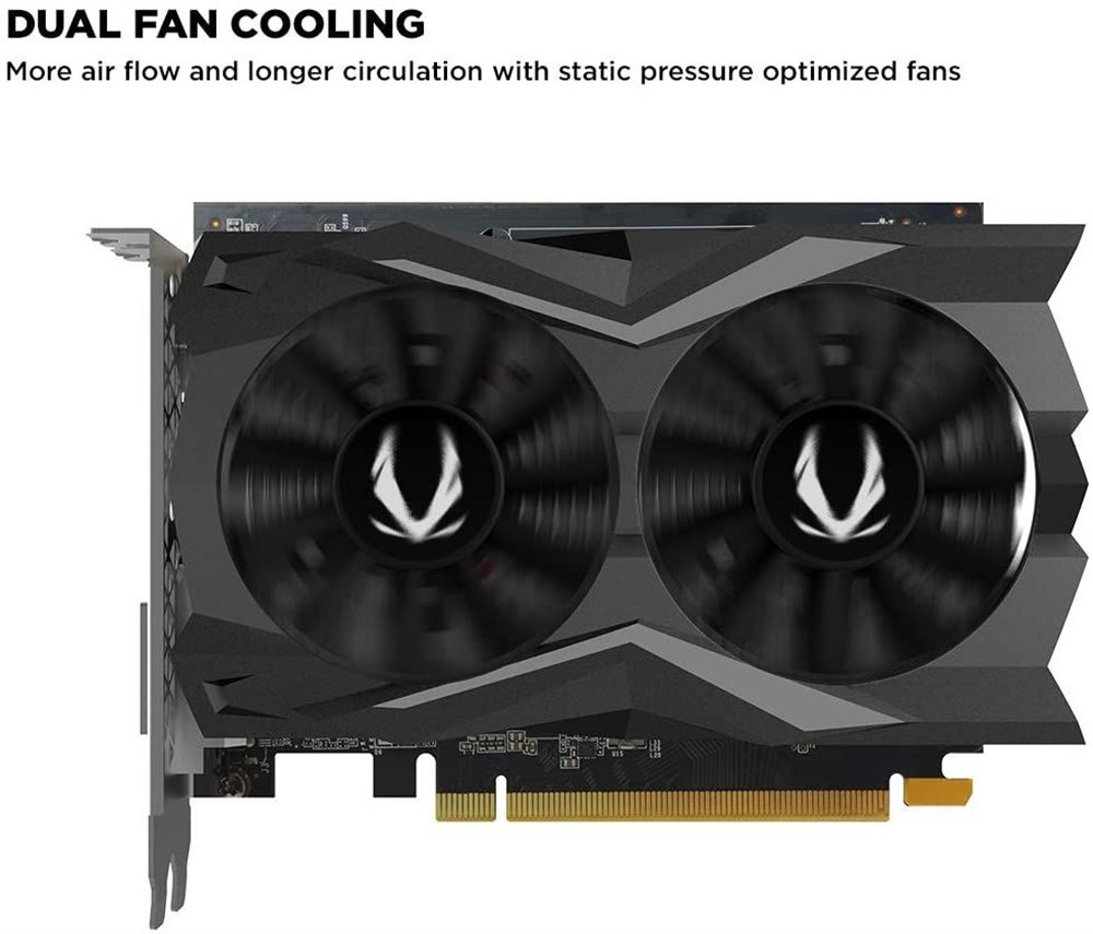  ZOTAC Gaming GeForce GTX 1650 Super Twin Fan 4GB GDDR6 128-Bit Gaming Graphics Card, Super Compact