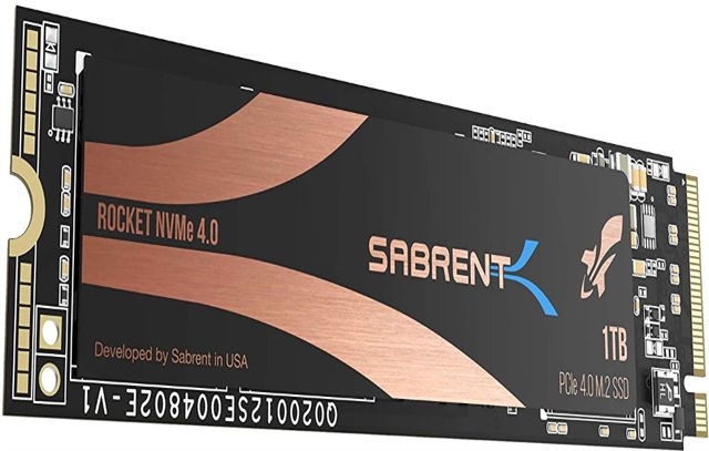  Sabrent 1TB Rocket NVMe 4.0 Gen4 PCIe M.2 Internal SSD