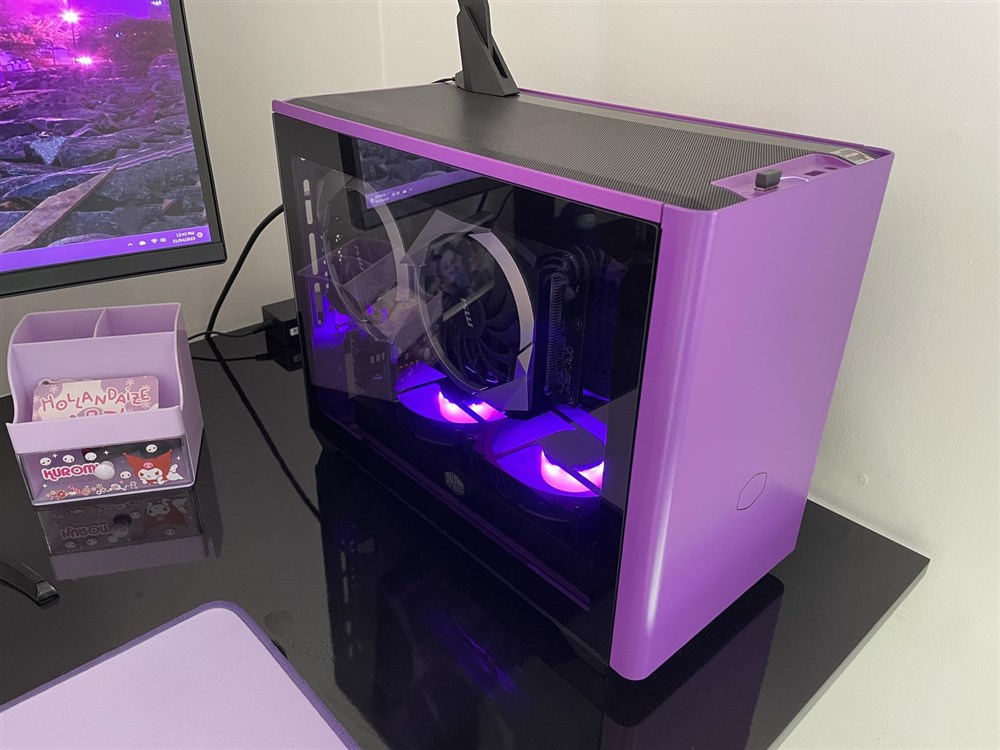 Purple Gear Box Gaming PC Build - Micro Center Build