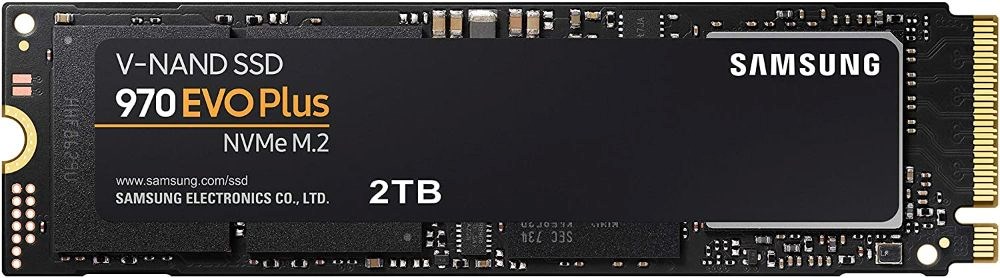  SAMSUNG 970 EVO Plus SSD 2TB - M.2 NVMe Interface Internal Solid State Drive with V-NAND Technology (MZ-V7S2T0B/AM)