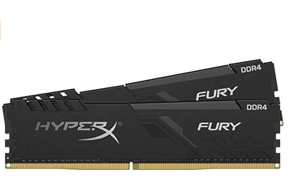  HyperX Fury 16GB 2666MHz DDR4 CL16 DIMM (Kit of 2) 1Rx8  Black XMP Desktop Memory HX426C16FB3K2/16