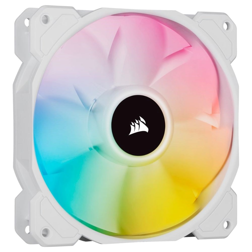 iCUE SP120 RGB ELITE Performance 120mm White PWM Fan — Single Pack