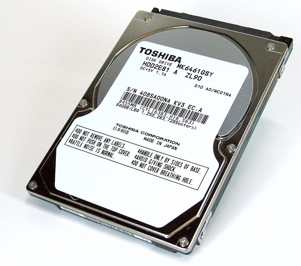  Toshiba 320GB 7200rpm SATA 2.5 Inch Internal Laptop Hard Drive - MK3261GSY