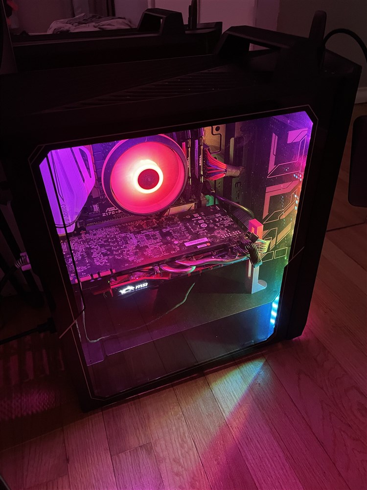 Micro Desktop Inside desktop - Micro Center Build