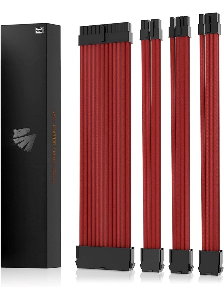 Asia Horse Red PSU Extension Cables