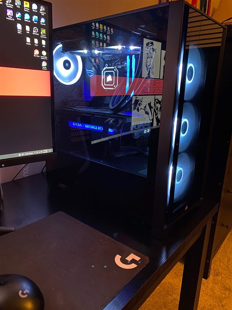 Blue gaming PC - Micro Center Build