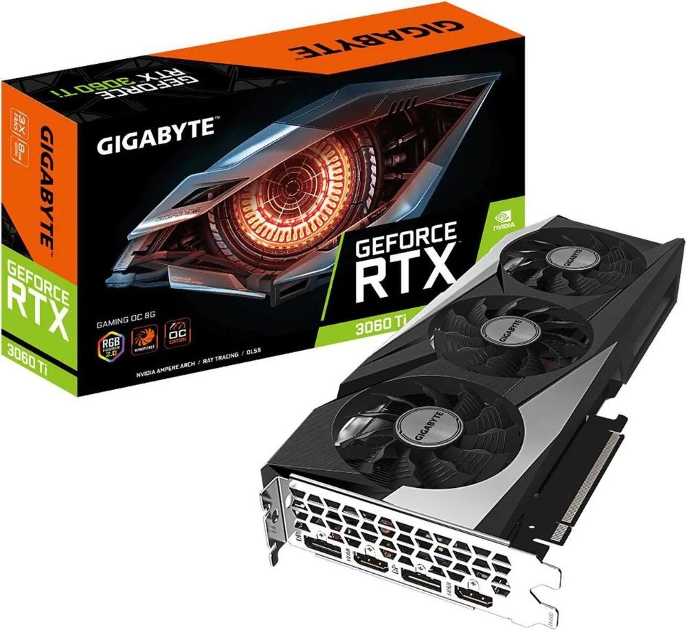 GIGABYTE Gaming OC GeForce RTX 3060 Ti 8GB GDDR6 PCI Express 4.0 ATX Video Card GV-N306TGAMING OC-8GD REV 2.0 (LHR)